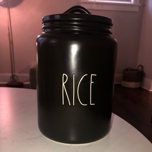 Rae Dunn Rice Canister